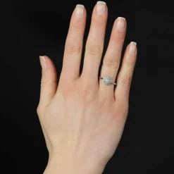 Bague ancienne pavage de diamants