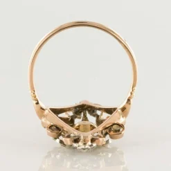 Bague ancienne perles fines or argent