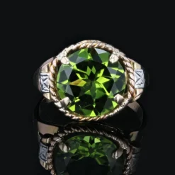 Bague ancienne péridot or