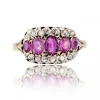 Bague ancienne rubis diamants
