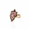 Bague ancienne rubis et diamants