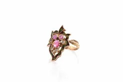 Bague ancienne rubis et diamants