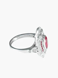 Bague ancienne Rubis et Diamants