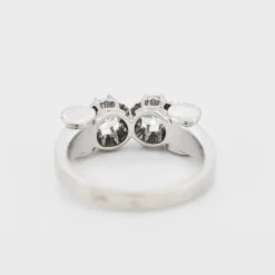 Bague Ancienne Toi et Moi Or et Platine et Diamants 0,5ct VS