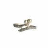 Bague ancienne trèfle en or jaune et argent