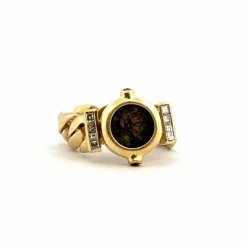Bague antique or jaune et diamants