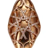 Bague arabesque or jaune Diamants