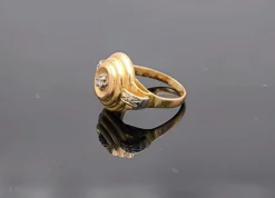 Bague Art Déco 2 ors diamant