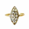 BAGUE ART DÉCO DES ANNÉES 1930 EN OR 18 KT ET PLATINE AVEC DIAMANTS