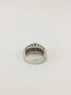 Bague Art Déco Diamant & Rubis