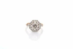Bague art déco diamant 0,95ct I/VS2