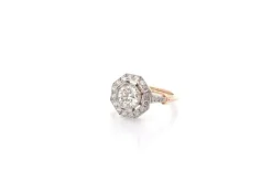 Bague art déco diamant 0,95ct I/VS2