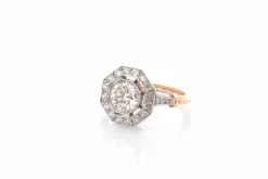 Bague art déco diamant 0,95ct I/VS2