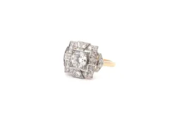Bague art déco diamant 1,06cts F/SI2