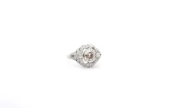 Bague art déco diamant de 1,08cts H/VS1