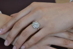 Bague art déco diamant de 1,30cts F/VS2