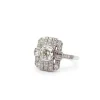 Bague art déco diamant en platine