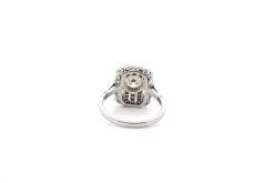Bague art déco diamant en platine