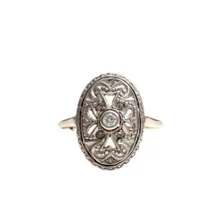 BAGUE ART DÉCO DIAMANTS
