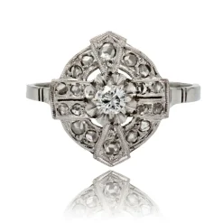 Bague Art Déco diamants