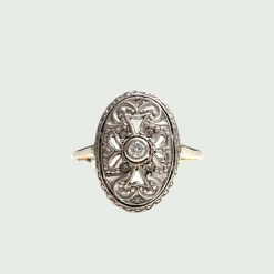 BAGUE ART DÉCO DIAMANTS