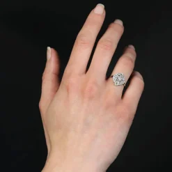 Bague Art Déco diamants