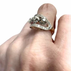 Bague Art Déco diamants