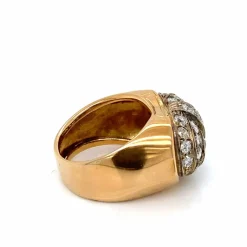 Bague Art Déco Diamants Or Argent