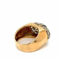 Bague Art Déco Diamants Or Argent