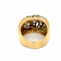 Bague Art Déco Diamants Or Argent