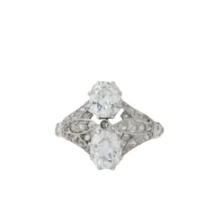 Bague Art Déco Diamants Platine