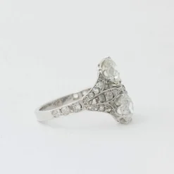 Bague Art Déco Diamants Platine