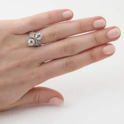 Bague Art Déco Diamants Platine