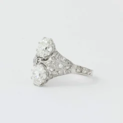 Bague Art Déco Diamants Platine