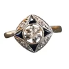 Bague Art déco, diamants, saphirs