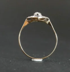 Bague Art déco, diamants, saphirs