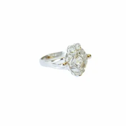 Bague art déco en or avec diamants