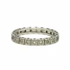 Bague Art Déco en or blanc 18 carats sertie de diamants