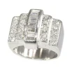 Bague Art Déco en platine et diamants