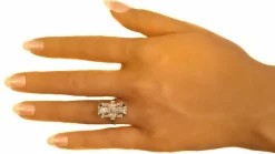 Bague Art Déco en platine et diamants