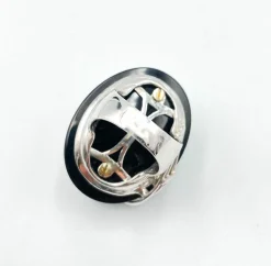 Bague Art Déco onyx et diamants