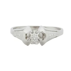 Bague Art Déco Or blanc Diamant