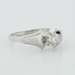 Bague Art Déco Or blanc Diamant