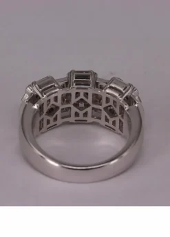 Bague Art Déco Or blanc et Diamants