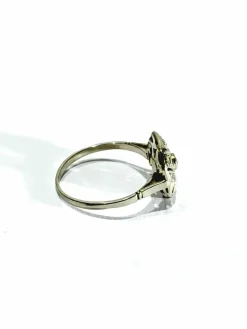 Bague Art Déco Or Blanc et Diamant