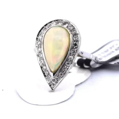 Bague Art Déco Or Blanc Opale