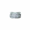 Bague Art Déco Or et Platine, Diamants 3.65 Cts
