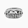 Bague Art Déco or gris diamant 0,40 carat
