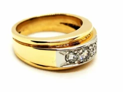 Bague Art déco Or jaune Diamant