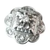 Bague Art Déco ornée de diamants, or et platine